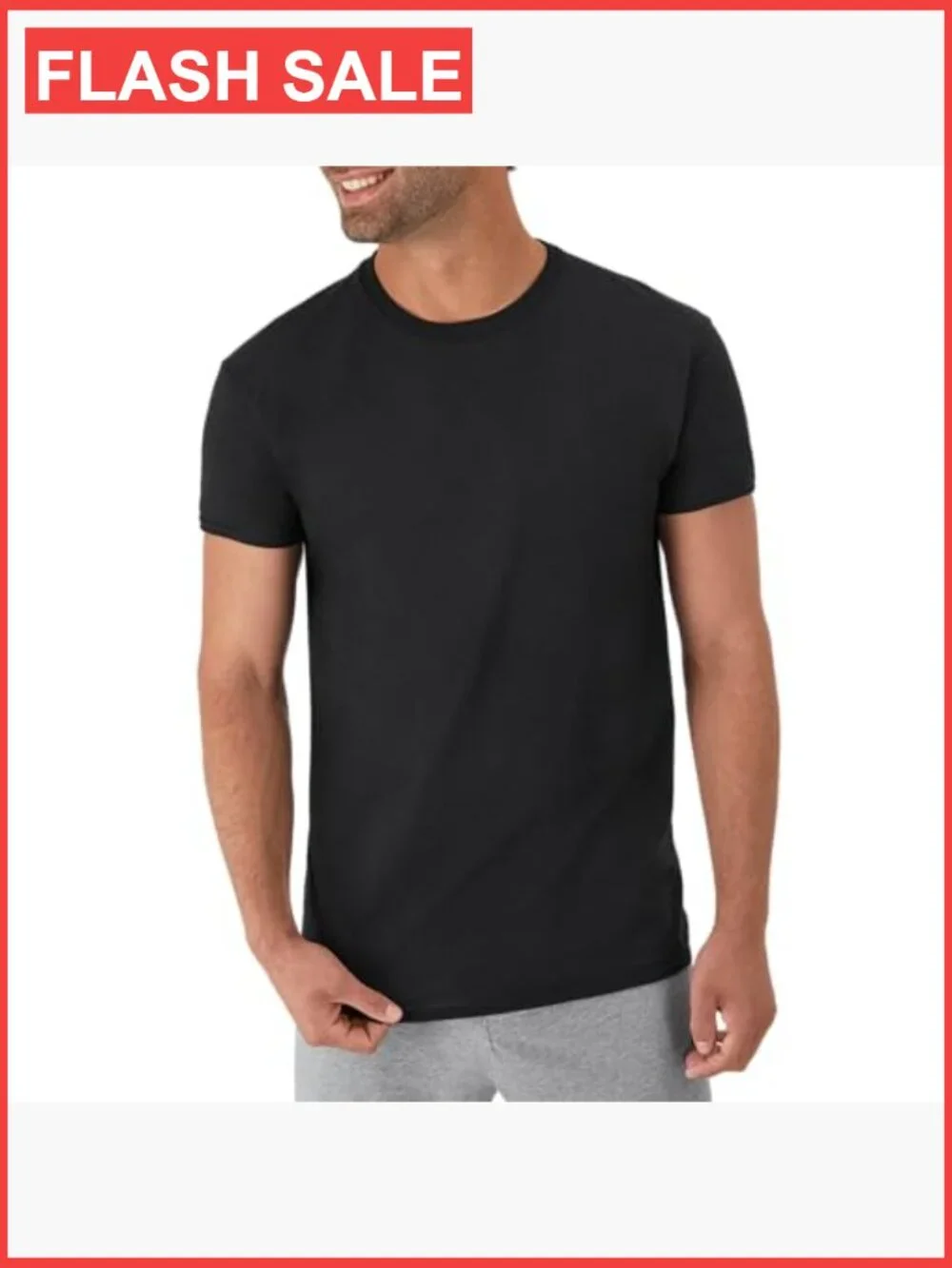Men's Soft Cotton Undershirt Multipack Crew Neck Short Sleeve Stay-Tucked Tees